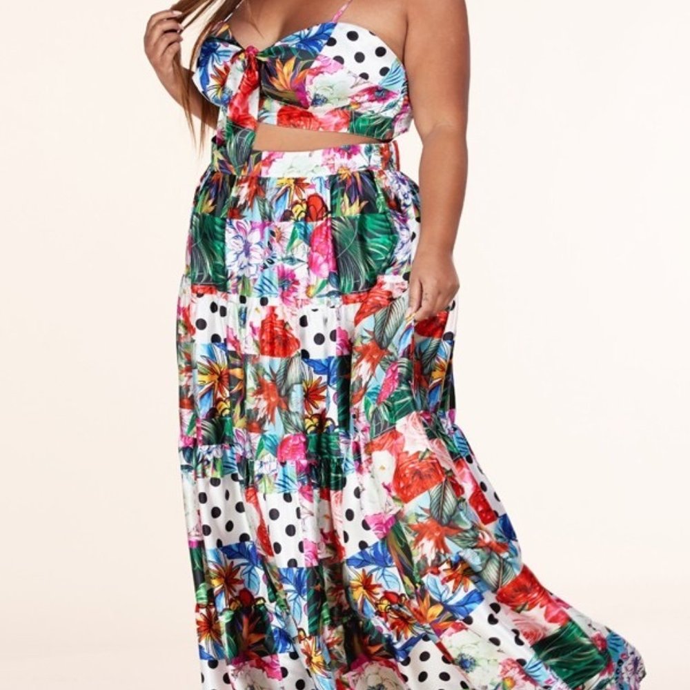 NWT Plus Size 2pc. Maxi Skirt Set - Sizes - Multiple Sizes